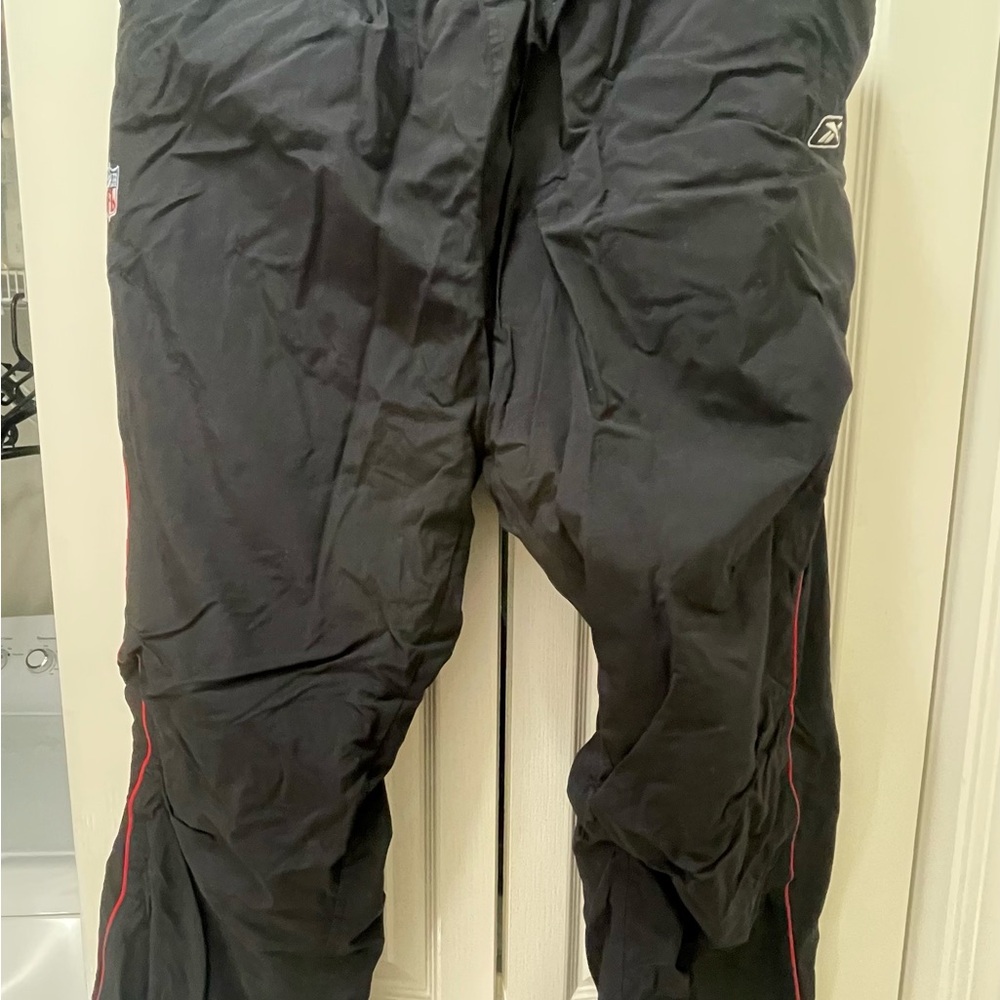Reebok Black and White Athletic Pants